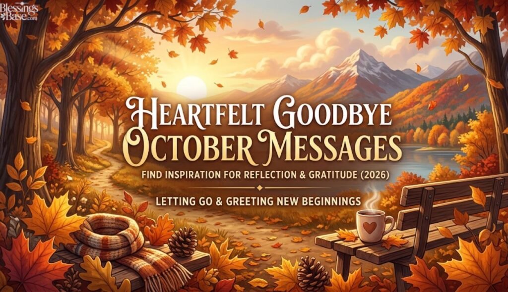 💌 Heartfelt Goodbye October Messages