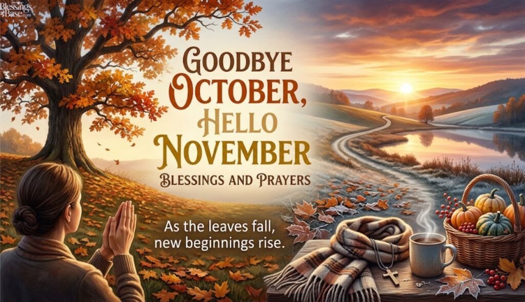 🙏 Goodbye October, Hello November Blessings and Prayers