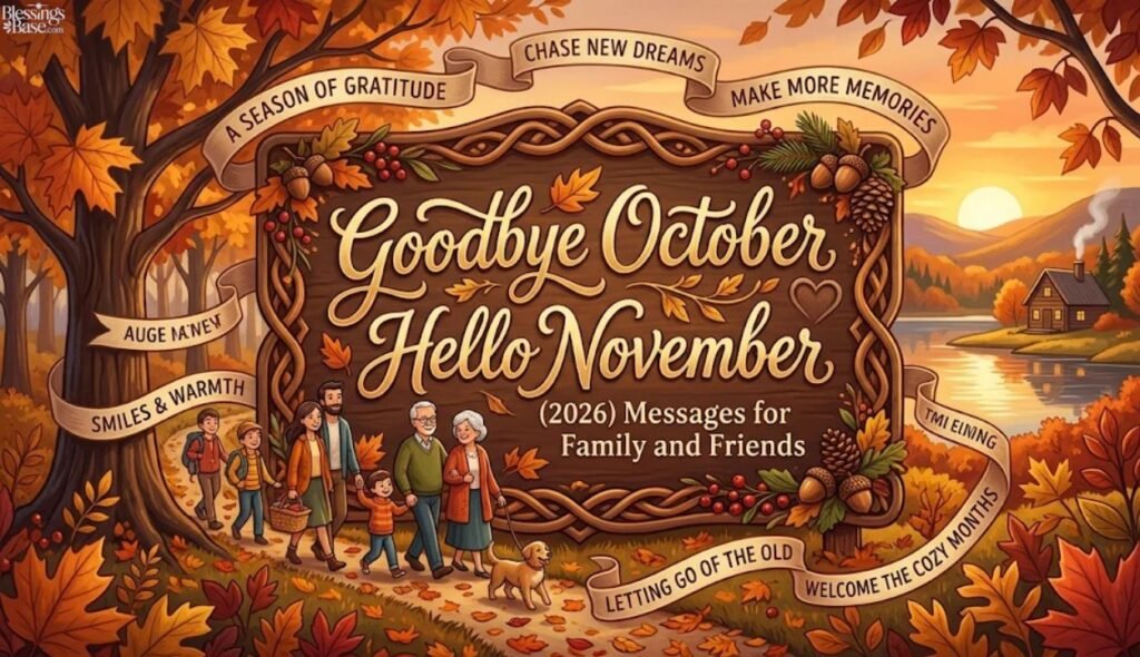 💞 Goodbye October, Hello November Messages for Family and Friends