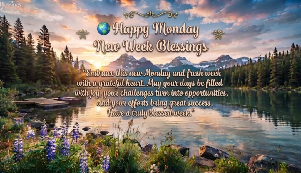 🌍 Happy Monday New Week Blessings