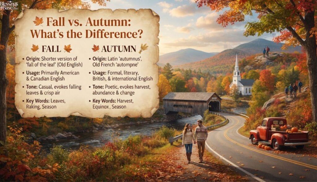 🍂 Fall vs. Autumn: What's the Difference?