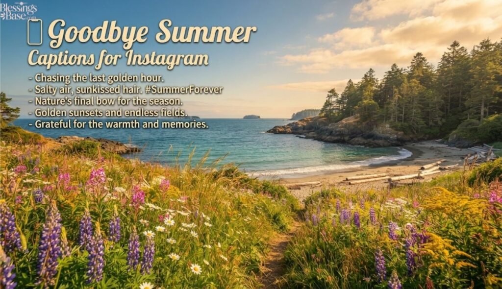 π± Goodbye Summer Captions for Instagram