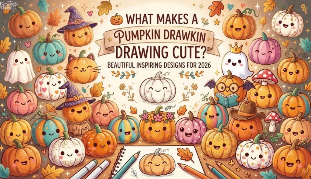 🎃 What Makes a Pumpkin Drawing Cute?