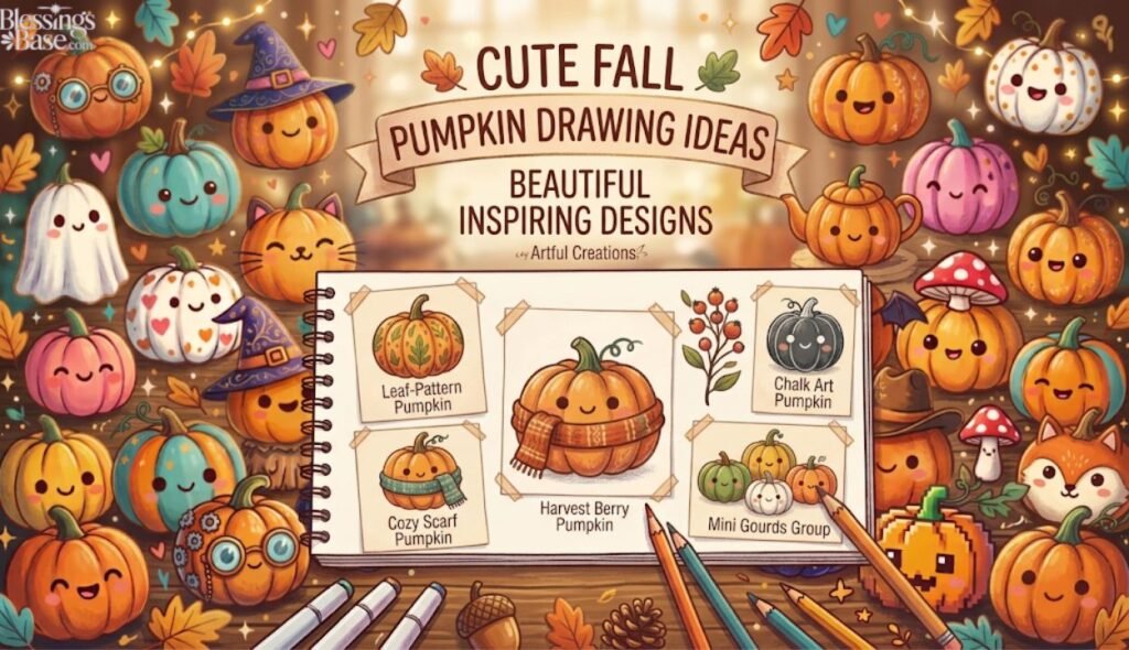 🍂 Cute Fall Pumpkin Drawing Ideas