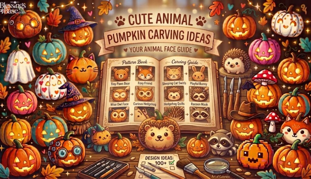 🐾 Cute Animal Pumpkin Carving Ideas