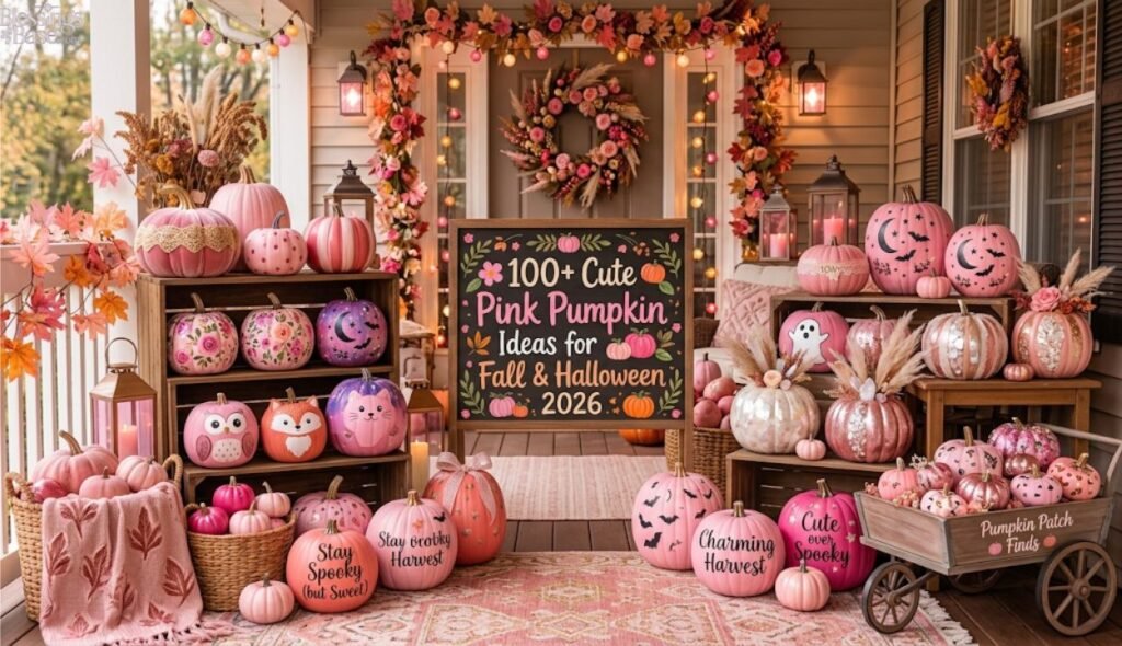 🍂 Cute Pink Pumpkin Ideas for Fall