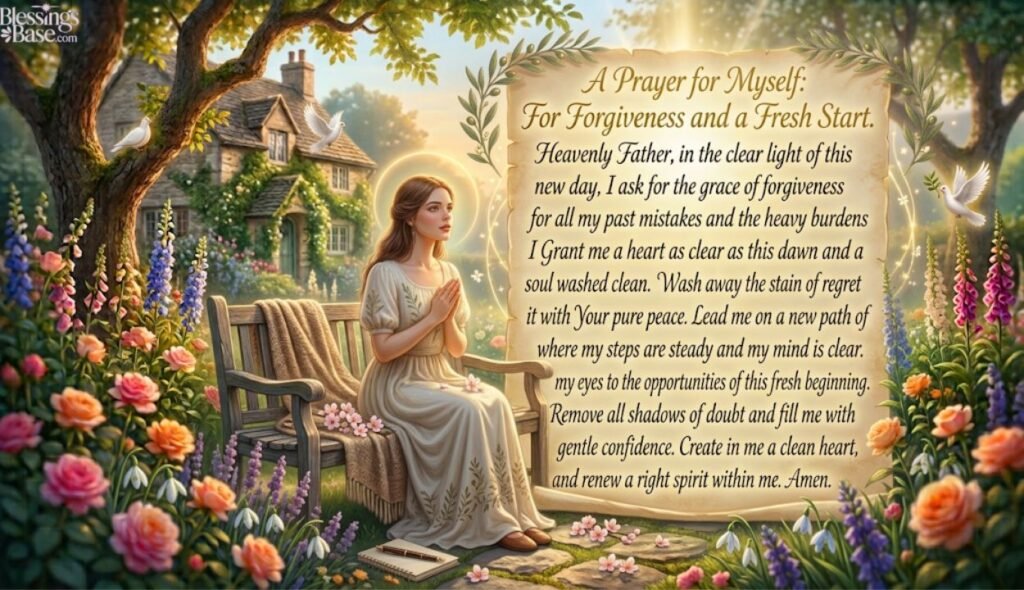 🌱 Prayer For Myself for Forgiveness and a Fresh Start