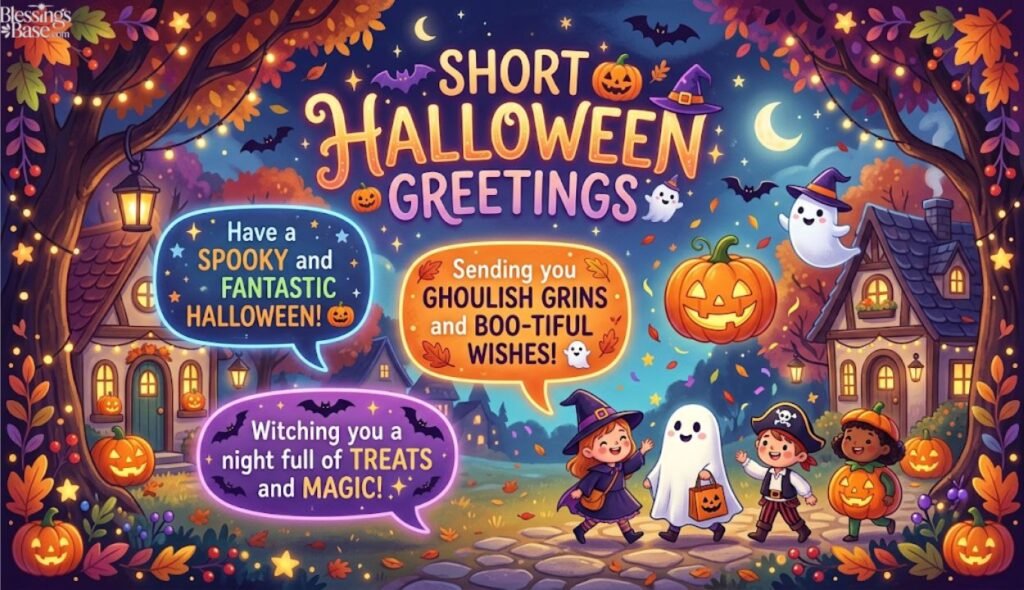 👻 Short Halloween Greetings Copy and Paste