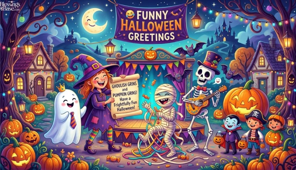 😂 Funny Halloween Greetings and Messages