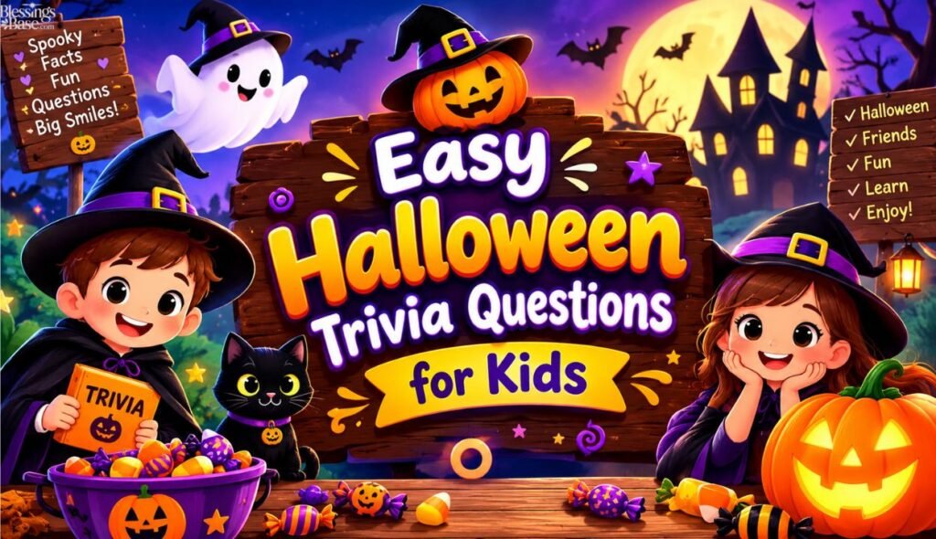 🍬 Easy Halloween Trivia Questions for Kids