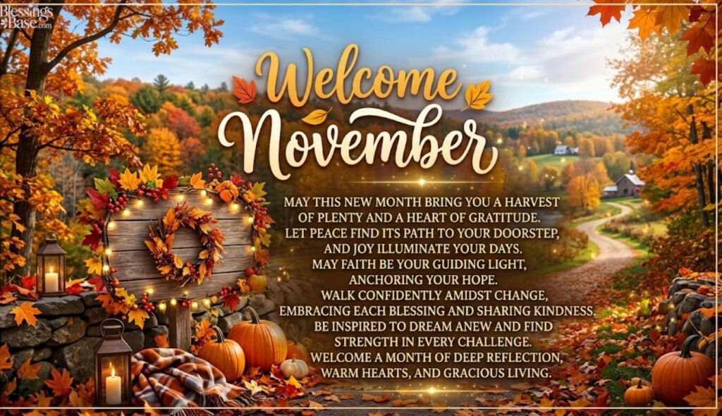 🌟 Beautiful Welcome November Blessings for 2026