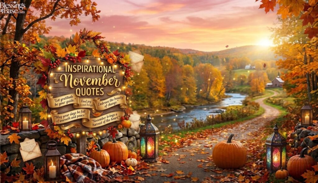 💭 Inspirational Welcome November Quotes