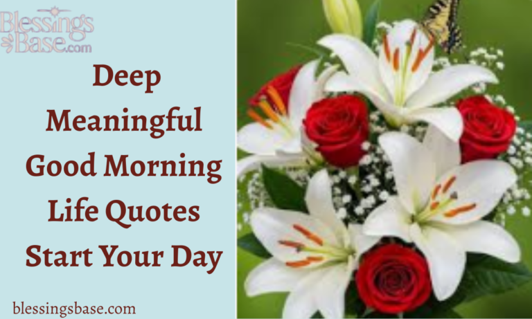 Deep Meaningful Good Morning