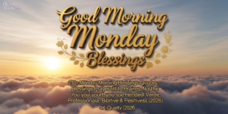 210+ Monday Morning Blessings Quotes