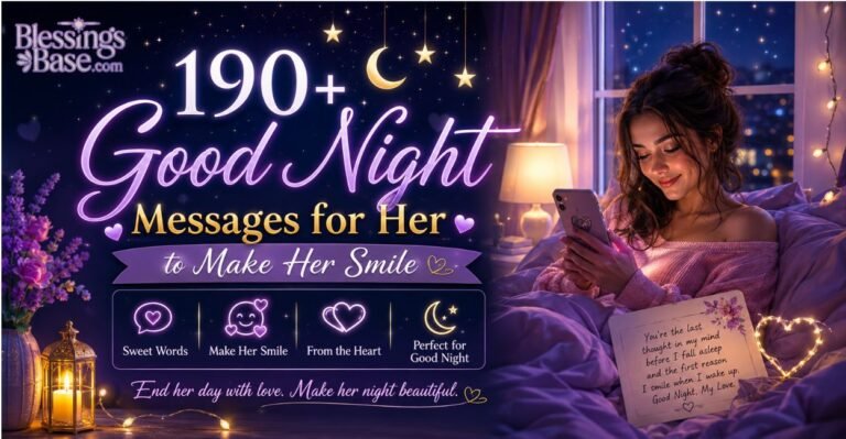 190+ Good Night Messages for Her
