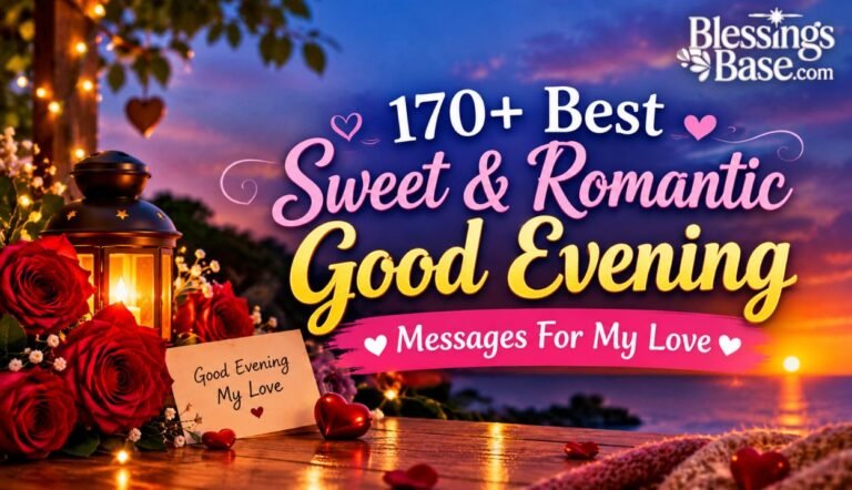 170+ Best Sweet & Romantic Good Evening Messages