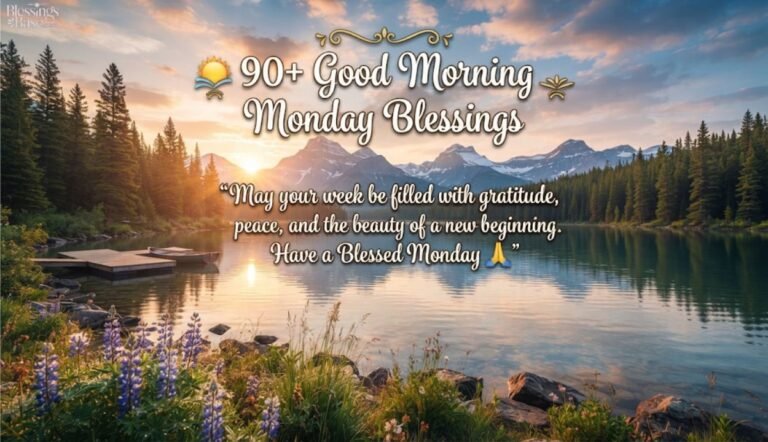 90+ Good Morning Monday Blessings, Images and Quotes